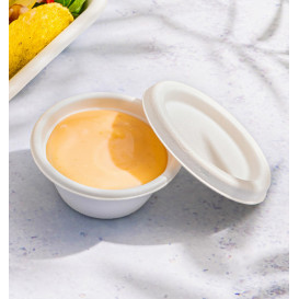 Miski Trzciny Cukrowej Bagasse Białe 60ml (50 Sztuk)