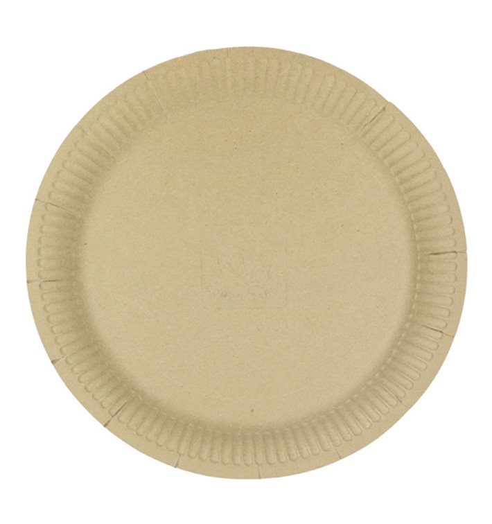Talerze Papierowe Okrągłe “Radial” Kraft Ø23cm 200gr/m² (50 Sztuk) Talerze Papierowe Okrągłe “Radial” Kraft Ø23cm 200gr/m² (50 Sztuk)