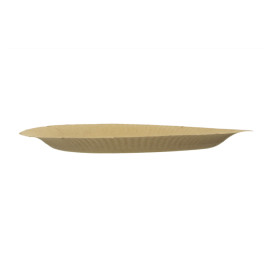 Talerze Papierowe Okrągłe “Radial” Kraft Ø23cm 200gr/m² (50 Sztuk)