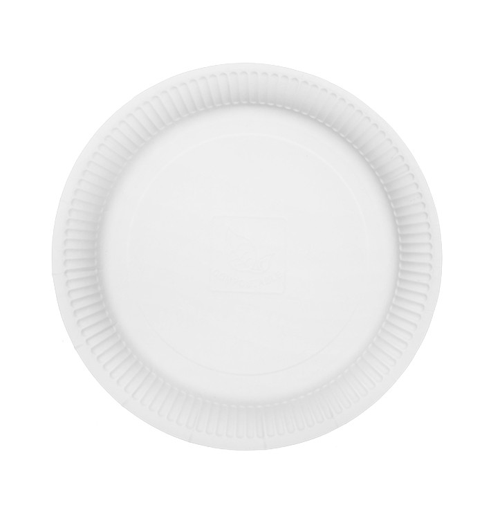 Talerze Papierowe Okrągłe “Radial” Białe Ø23cm 200gr/m² (650 Sztuk) Talerze Papierowe Okrągłe “Radial” Białe Ø23cm 200gr/m² (650 Sztuk)
