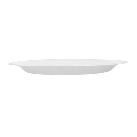 Talerze Papierowe Okrągłe “Radial” Białe Ø23cm 200gr/m² (50 Sztuk)