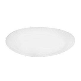Talerze Papierowe Okrągłe “Radial” Białe Ø18cm 200gr/m² (650 Sztuk)