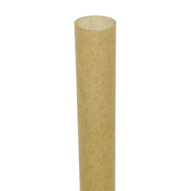 Ekologiczne Słomki do Napojów z Trzciny Cukrowej Ø1,2cm 15cm (50 Sztuk)