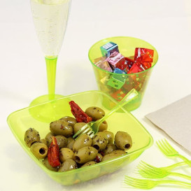 Miski PS Szkło Twardego Zielone 480ml 14x14cm (4 Sztuk)