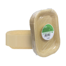 Tacki Papierowe Tłuszczoodporny Kraft 15x23cm 245g/m² (50 Sztuk)