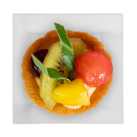 Kwadratowa Taca Degustacyjna PP 6x6cm 35ml (200 Sztuk) 