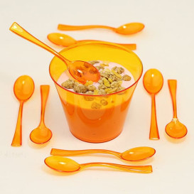 Łyżka Plastikowe Premium Orange 160mm (10 Sztuk)