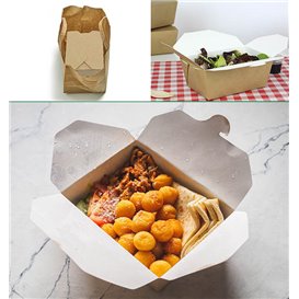 Opakowania na Lunch Kraft 15x12x6,5cm 1150ml (200 Sztuk)