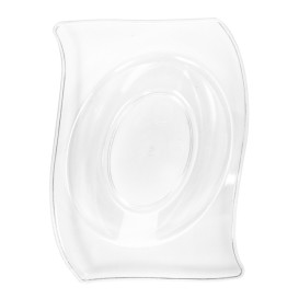 Talerz Degustacyjny Wielokrotnego Użytku PS Flat Przezroczysty 8x6,6cm (50 Units) 