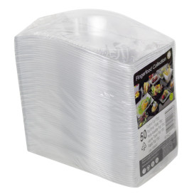 Talerz Degustacyjny Wielokrotnego Użytku PS Flat Przezroczysty 8x6,6cm (50 Units) 