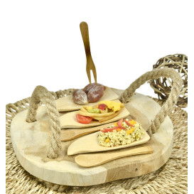 Łyżka Bambusowe do Degustacji Phuket 10x4,3cm (12 Sztuk)