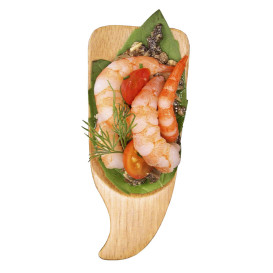 Łyżka Bambusowe do Degustacji Phuket 10x4,3cm (12 Sztuk)