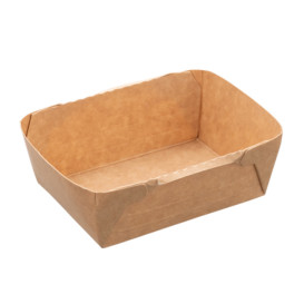 Pojemnik Deli2Go Papierowy Kraft na Sałatkę 125ml 10,8x8,2x3,5cm (500 Sztuk)