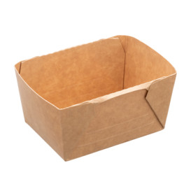 Pojemnik Deli2Go Papierowy Kraft na Sałatkę 250ml 10,8x8,2x5cm (50 Sztuk)