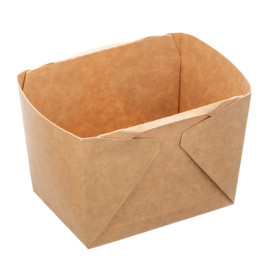 Pojemnik Deli2Go Papierowy Kraft na Sałatkę 375ml 10,8x8,2x7cm (50 Sztuk)