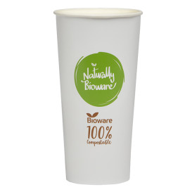Kubek Papierowy Bioware® Ø9,0cm 680ml (50 Sztuk)