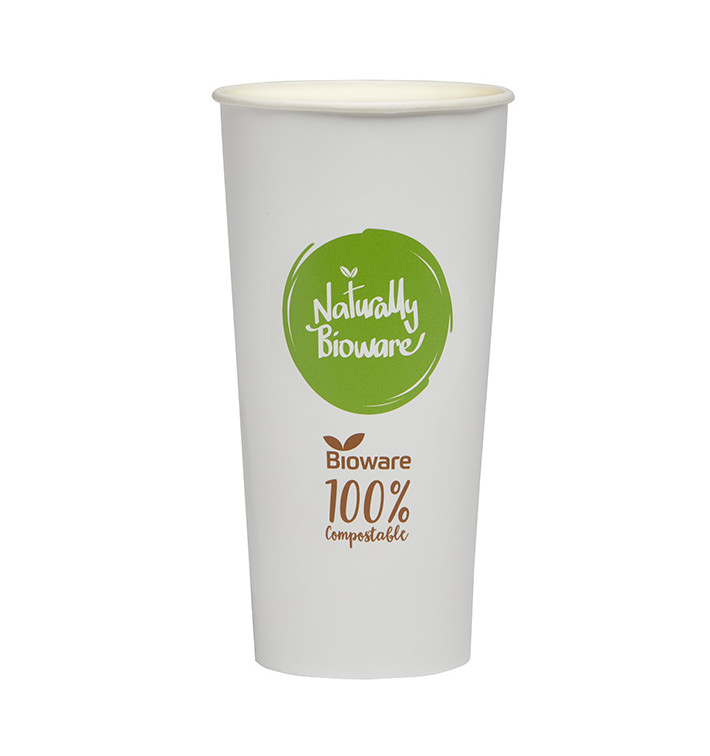 Kubek Papierowy Bioware® Ø9,0cm 680ml (50 Sztuk) Kubek Papierowy Bioware® Ø9,0cm 680ml (50 Sztuk)