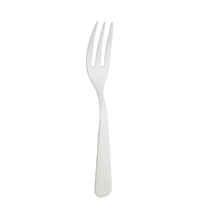 Widelec Biodegradowalny Wielokrotnego Użytku Biały z CPLA 10cm (500 Sztuk) Widelec Biodegradowalny Wielokrotnego Użytku Biały z CPLA 10cm (500 Sztuk)