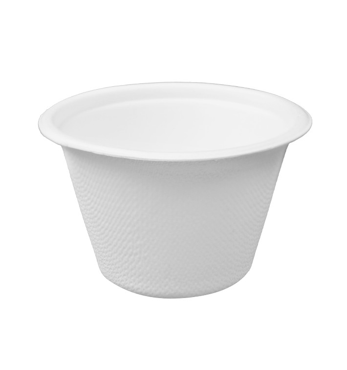 Miska Biała z Trzciny Cukrowej 100ml Ø7,5cm (1.000 Sztuk) Miska Biała z Trzciny Cukrowej 100ml Ø7,5cm (1.000 Sztuk)