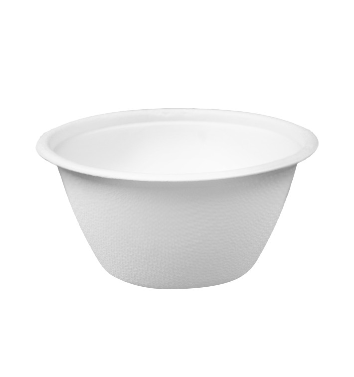 Miska Biała z Trzciny Cukrowej 180ml Ø9,5cm (1.000 Sztuk) Miska Biała z Trzciny Cukrowej 180ml Ø9,5cm (1.000 Sztuk)