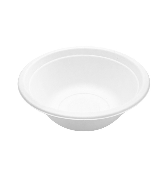 Miska Biała z Trzciny Cukrowej 350ml Ø13,5cm (25 Sztuk) Miska Biała z Trzciny Cukrowej 350ml Ø13,5cm (25 Sztuk)