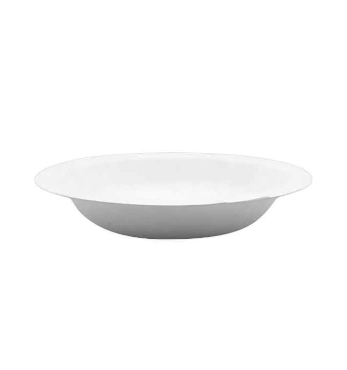 Miska Biała z Trzciny Cukrowej 120ml Ø11,5cm (2.000 Sztuk) Miska Biała z Trzciny Cukrowej 120ml Ø11,5cm (2.000 Sztuk)