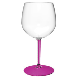 Kieliszki do Ginu z Tonikiem Wielokrotnego Użytku Durable TT Fuchsia Stopką 580ml (1 Sztuk)