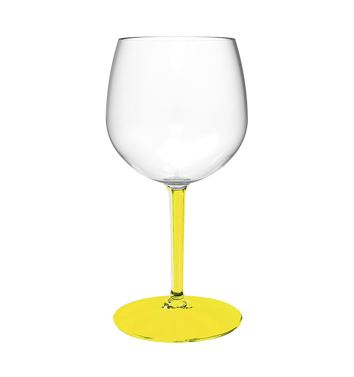Kieliszki do Ginu z Tonikiem Wielokrotnego Użytku Durable TT Żółtą Stopką 580ml (1 Sztuk) Kieliszki do Ginu z Tonikiem Wielokrotnego Użytku Durable TT Żółtą Stopką 580ml (1 Sztuk)