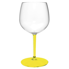 Kieliszki do Ginu z Tonikiem Wielokrotnego Użytku Durable TT Żółtą Stopką 580ml (6 Sztuk)