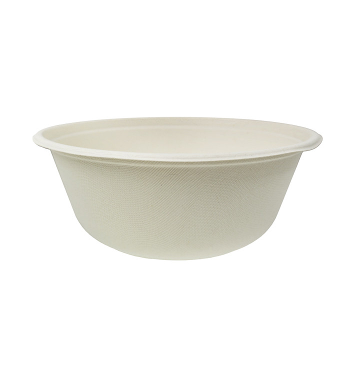 Miska z Trzciny Cukrowej 1400ml Ø21x8cm (75 Sztuk) Miska z Trzciny Cukrowej 1400ml Ø21x8cm (75 Sztuk)