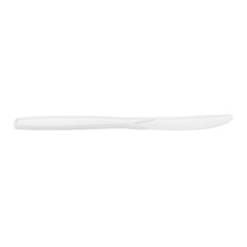 Nóż Biodegradowalny Biały z CPLA 18cm (50 Sztuk)