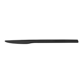 Nóż Biodegradowalny Czarny z CPLA 17cm (25 Sztuk)