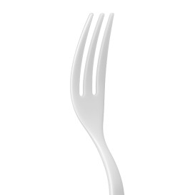 Widelec Biodegradowalny Wielokrotnego Użytku Biały z CPLA 10cm (500 Sztuk)