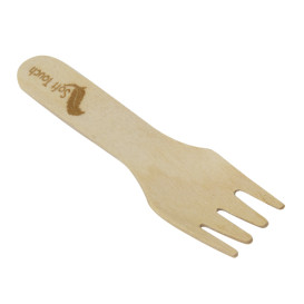Widelec Drewniany Mini 7,5cm (100 Sztuk)
