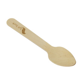 Łyżeczka Drewniana “Soft” 11cm (100 Sztuk)