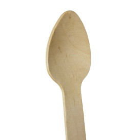 Łyżeczka Drewniana “Soft” 11cm (100 Sztuk)