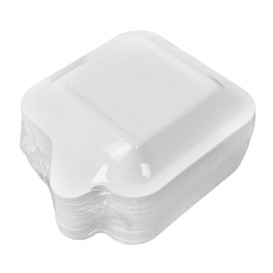 Fingerfood Talerz Biały z Trzciny Cukrowej 110x110mm (50 Sztuk)