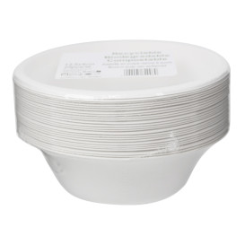 Miska Biała z Trzciny Cukrowej 350ml Ø13,5cm (25 Sztuk)