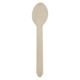 Łyżka Drewniana Pojedynczo Pakowana 16cm (50 Sztuk)