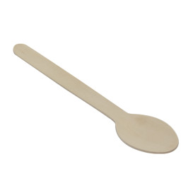 Łyżka Drewniana Pojedynczo Pakowana 16cm (50 Sztuk)