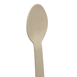 Łyżka Drewniana Pojedynczo Pakowana 16cm (50 Sztuk)