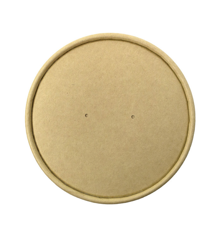 Wieczko Papierowe Kraft do pojemników Ø11,6cm (25 Sztuk) Wieczko Papierowe Kraft do pojemników Ø11,6cm (25 Sztuk)