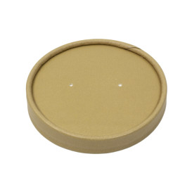 Wieczko Papierowe Kraft do pojemników Ø9,8cm (25 Sztuk)