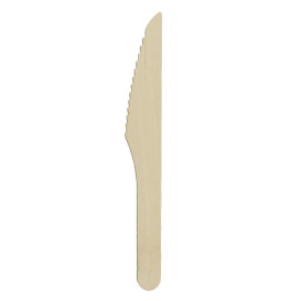 Nóż Drewniany Jednorazowy 16,5cm (50 Sztuk)