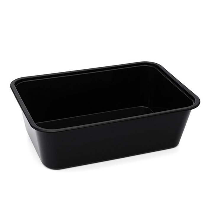Pojemnik Plastikowy Prostokątny Czarny PP 750ml 17,3x11,9cm (50 Sztuk) Pojemnik Plastikowy Prostokątny Czarny PP 750ml 17,3x11,9cm (50 Sztuk)