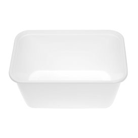 Pojemnik Plastikowy Prostokątny Biały PP 1.000ml 17,3x11,9cm (50 Sztuk)