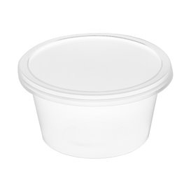 Pojemnik na Sosy PP Przezroczysty z pokrywką 4Oz/120ml (100 Sztuk)