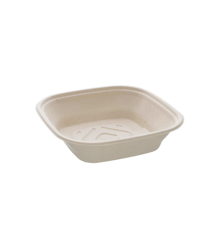 Miska Kwadratowa z Trzciny Cukrowej 2250ml 27cm (50 Sztuk) Miska Kwadratowa z Trzciny Cukrowej 2250ml 27cm (50 Sztuk)