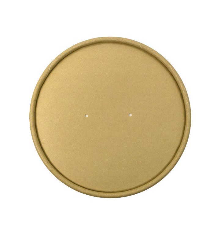 Wieczko Papierowe Kraft do pojemników Ø11,7cm (25 Sztuk) Wieczko Papierowe Kraft do pojemników Ø11,7cm (25 Sztuk)