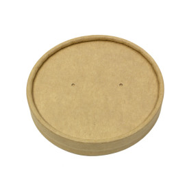 Wieczko Papierowe Kraft do pojemników Ø9,5cm (400 Sztuk)